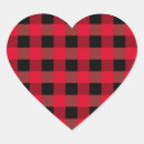 Search for buffalo plaid heart stickers Gingham
