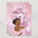 Search for african american baby girl shower invitations Damask