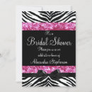 Search for zebra bridal shower invitations Wild
