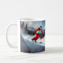 Search for skiers mugs Ski slope