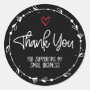 Search for thanks for supporting small business stickers Heart