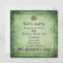 Recherche de shamrocks irlandais invitations Celtique