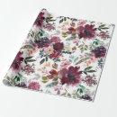 Search for burgundy floral wrapping paper Red
