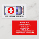 Search for ambulance business cards Paramedic