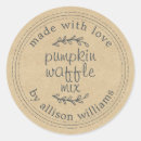 Search for homemade by stickers Kraft paper