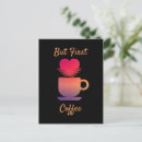 Recherche de café de matin cartes postales Accro au café