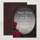 Search for red and silver bridal shower invitations Elegant
