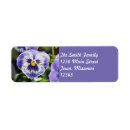 Search for pansy flower return address labels Pretty