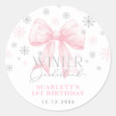 Recherche de silver rose autocollants Fille 1er anniversaire