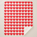 Search for white and red heart pattern blankets Seamless