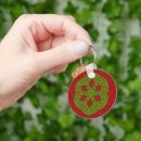 Recherche de noël rouge et vert porteclés Classique