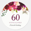 Search for 60th party stickers Watercolor