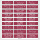 Search for burgundy wedding stickers Stylish
