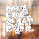 Search for funny window decals Classic comic strip