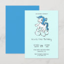 Search for cartoon unicorn invitations Blue