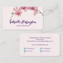 Recherche de orchidée rose cartes visite Fleuriste