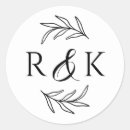 Search for ampersand wedding stickers Botanical