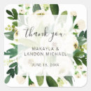 Search for square thank you wedding stickers Flowers