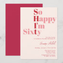 Search for pink 60th birthday invitations Unique