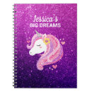 Search for purple glitter school notebooks Girl