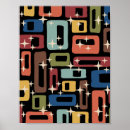 Recherche de mid century modern posters Rétro