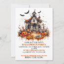 Recherche de happy halloween invitations Maison hantée