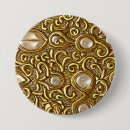 Recherche de le baroque badges Or floral