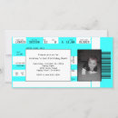 Search for sports ticket invitations Blue