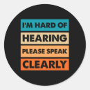 Search for hard of hearing stickers Impaired