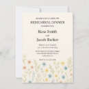 Search for wildflower rehearsal dinner invitations Spring summer fall