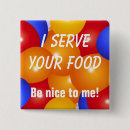 Recherche de serveur restaurant badges Nourriture