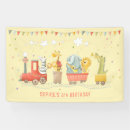 Search for train birthday banners Animals