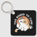 Search for owner square keychains Funny cat