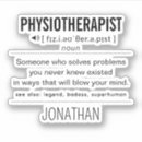 Recherche de physiothérapeute autocollants Thérapie physique