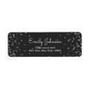 Search for silver confetti return address labels Foil