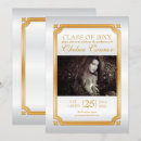 Search for white satin invitations Gold
