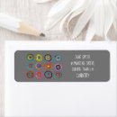 Search for circle return address labels Grey