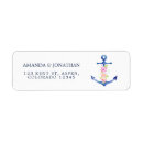 Search for anchor wedding return address labels Ocean