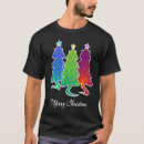 Search for cat christmas tree tshirts Red