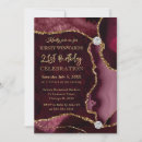 Search for red and gold birthday invitations Watercolor