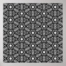 Search for black and white geometric pattern posters Flower