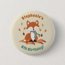 Recherche de anniversaire renard badges Pour enfants