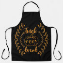 Search for halloween sayings aprons Trick or treat