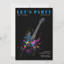 Recherche de bleu électrique invitations Parti