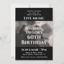 Search for music 60th birthday invitations Vintage