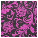 Search for hot pink and black fabric Vintage