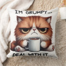 Search for grumpy cat pillows Feline