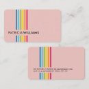 Search for colourful rainbow business cards Handmade