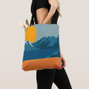 Recherche de montagnes tote bags Illustration