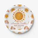 Search for boho baby shower plates Whimsical